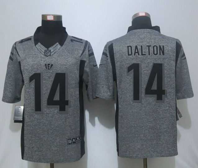 Nike Limited Cincinnati Bengals #14 Dalton Men's Stitched Gridiron Gray Jerseys,We sell and wholesale Nike Limited Cincinnati Bengals #14 Dalton Men's Stitched Gridiron Gray Jerseys on line form chian!